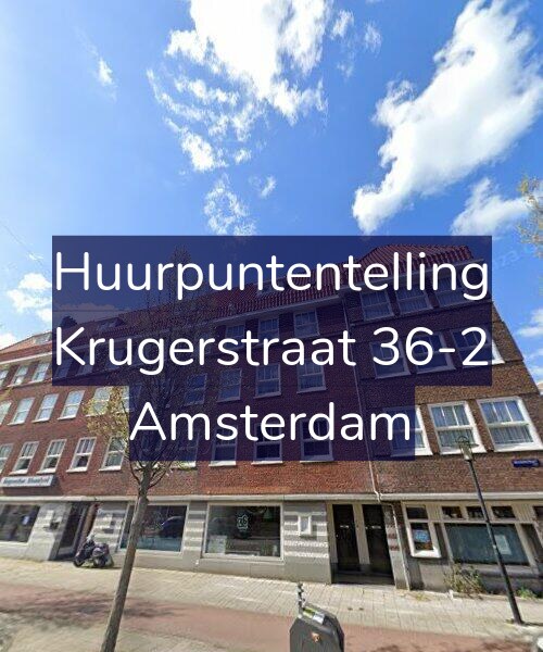 Foto gevel Huurpuntentelling voor Krugerstraat 36-2, Amsterdam
