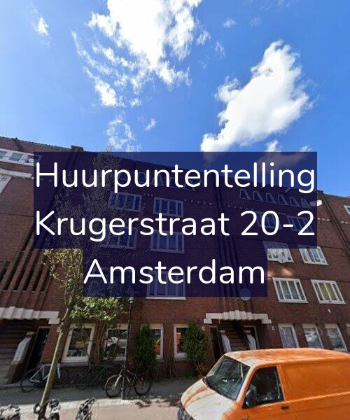 Foto gevel Huurpuntentelling voor Krugerstraat 20-2, Amsterdam