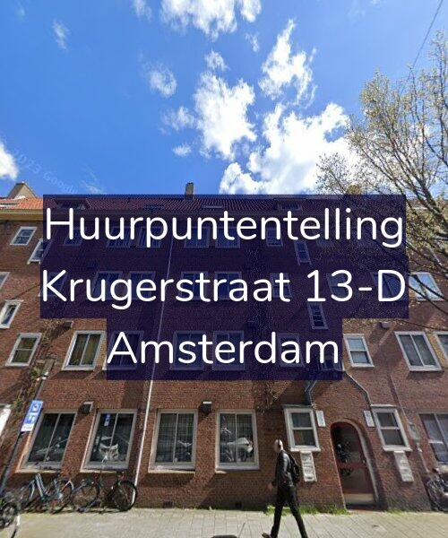 Foto gevel Huurpuntentelling voor Krugerstraat 13-D, Amsterdam