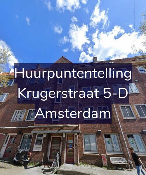 Foto gevel Huurpuntentelling voor Krugerstraat 5-D, Amsterdam