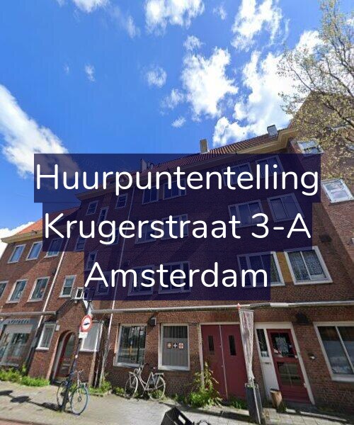 Foto gevel Huurpuntentelling voor Krugerstraat 3-A, Amsterdam