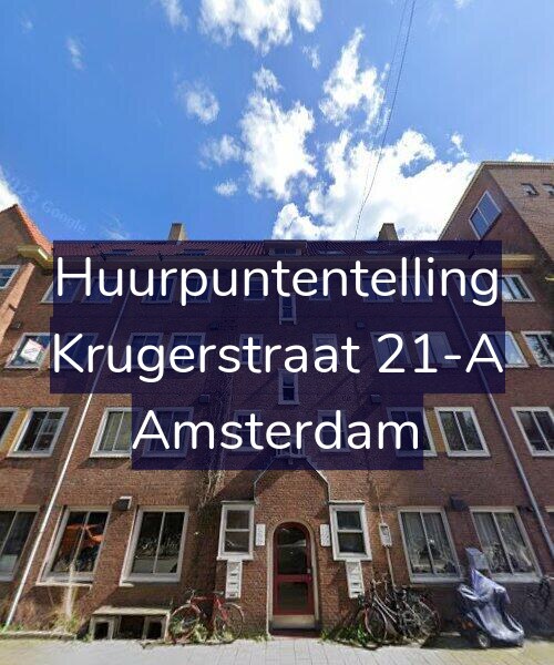 Foto gevel Huurpuntentelling voor Krugerstraat 21-A, Amsterdam