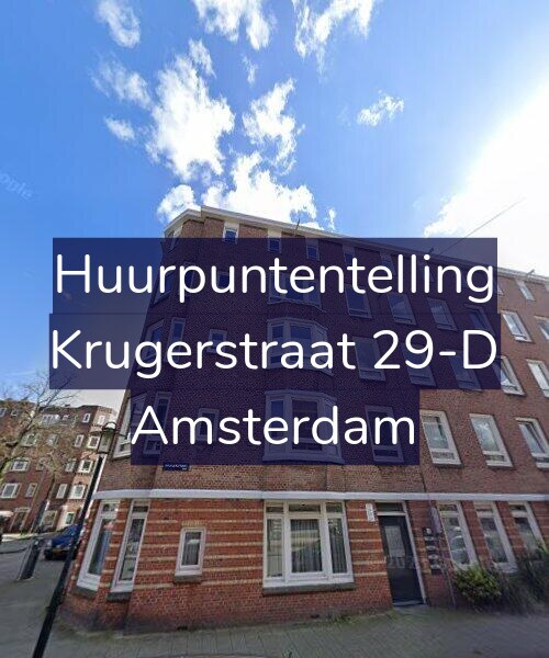 Foto gevel Huurpuntentelling voor Krugerstraat 29-D, Amsterdam