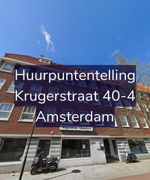 Foto gevel Huurpuntentelling voor Krugerstraat 40-4, Amsterdam