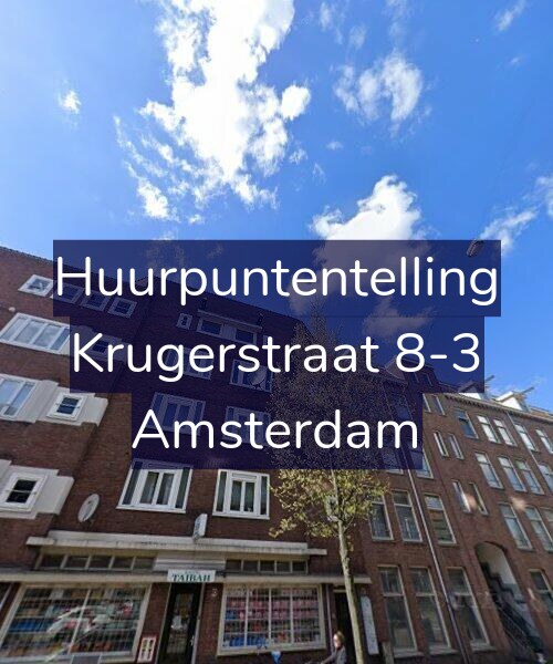 Foto gevel Huurpuntentelling voor Krugerstraat 8-3, Amsterdam
