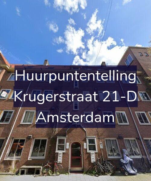 Foto gevel Huurpuntentelling voor Krugerstraat 21-D, Amsterdam