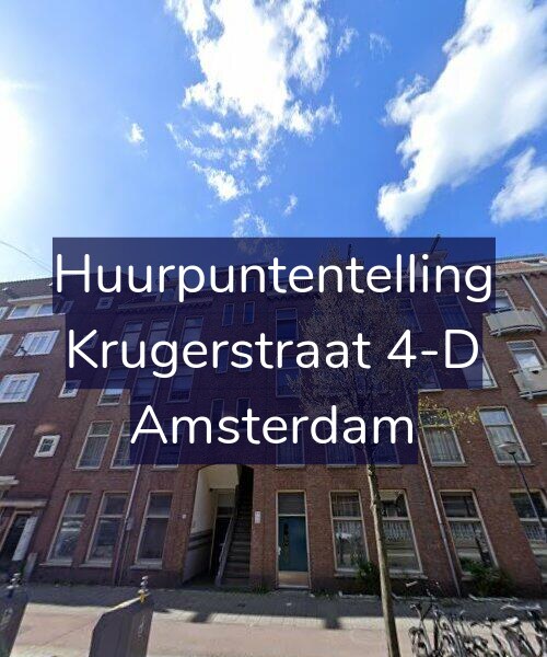Foto gevel Huurpuntentelling voor Krugerstraat 4-D, Amsterdam