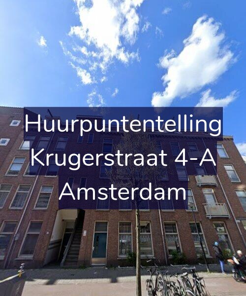 Foto gevel Huurpuntentelling voor Krugerstraat 4-A, Amsterdam