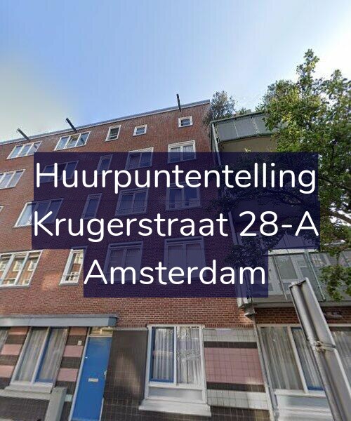 Foto gevel Huurpuntentelling voor Krugerstraat 28-A, Amsterdam