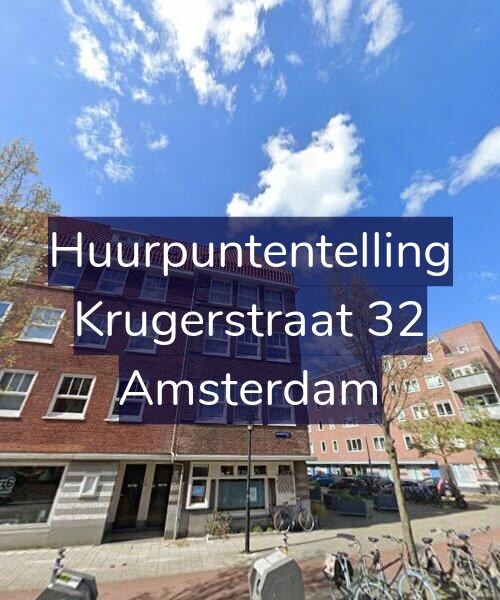 Foto gevel Huurpuntentelling voor Krugerstraat 32, Amsterdam