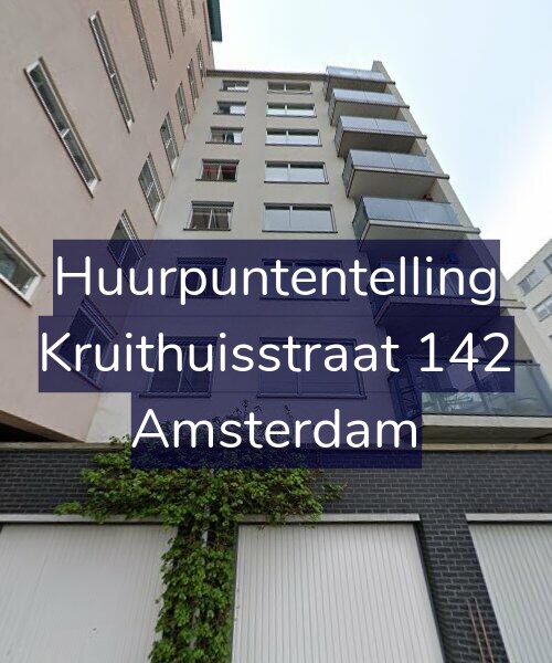 Foto gevel Huurpuntentelling voor Kruithuisstraat 142, Amsterdam