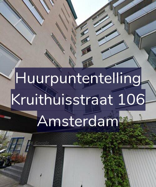 Foto gevel Huurpuntentelling voor Kruithuisstraat 106, Amsterdam