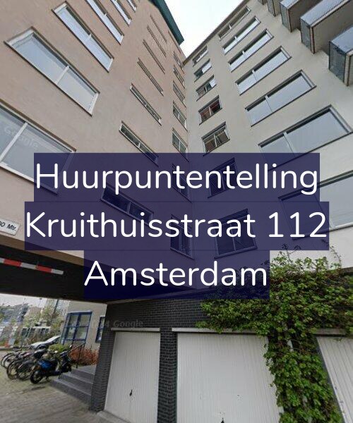 Foto gevel Huurpuntentelling voor Kruithuisstraat 112, Amsterdam
