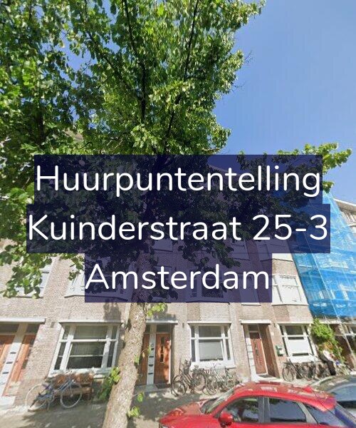 Foto gevel Huurpuntentelling voor Kuinderstraat 25-3, Amsterdam