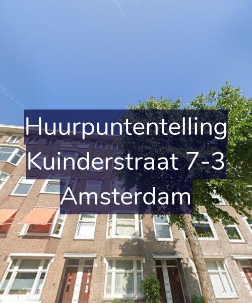 Foto gevel Huurpuntentelling voor Kuinderstraat 7-3, Amsterdam
