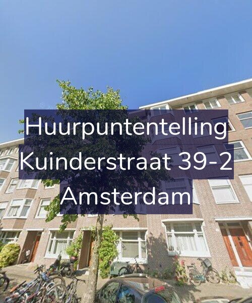 Foto gevel Huurpuntentelling voor Kuinderstraat 39-2, Amsterdam