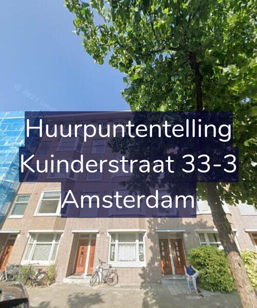 Foto gevel Huurpuntentelling voor Kuinderstraat 33-3, Amsterdam