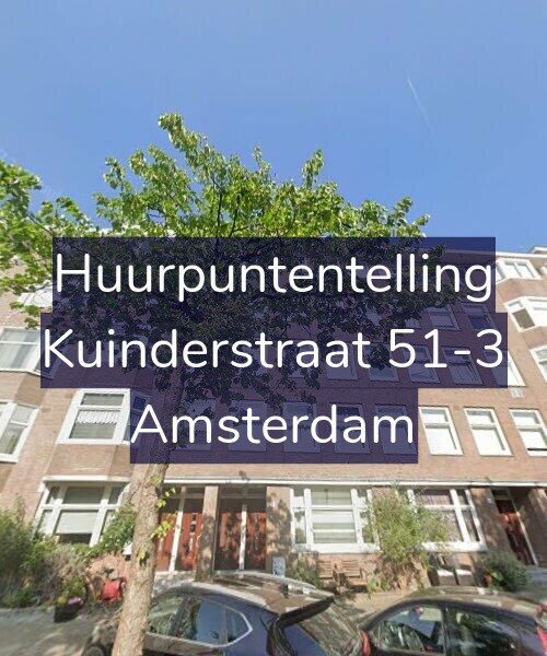 Foto gevel Huurpuntentelling voor Kuinderstraat 51-3, Amsterdam