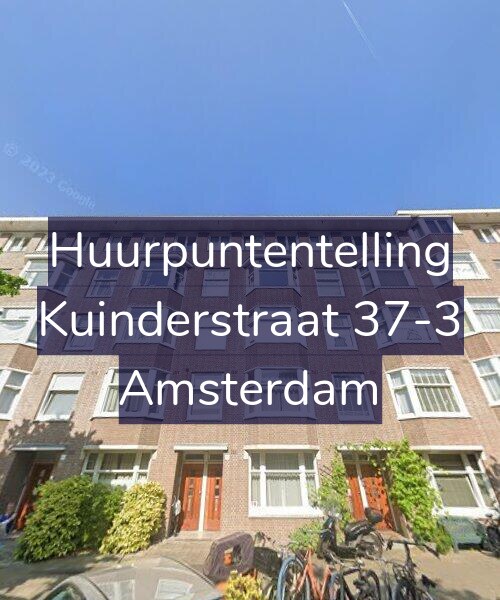 Foto gevel Huurpuntentelling voor Kuinderstraat 37-3, Amsterdam