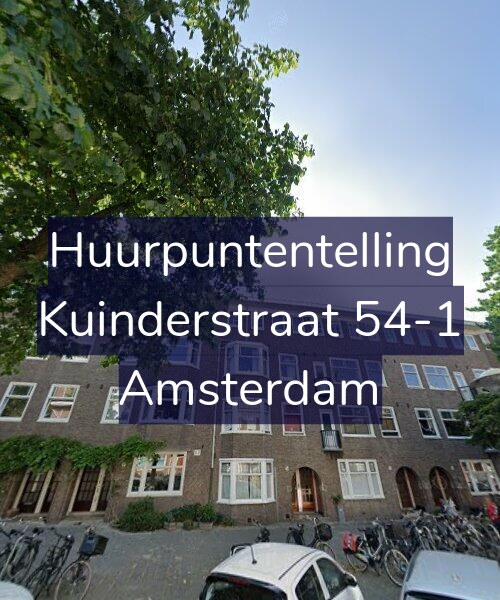 Foto gevel Huurpuntentelling voor Kuinderstraat 54-1, Amsterdam