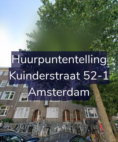 Foto gevel Huurpuntentelling voor Kuinderstraat 52-1, Amsterdam