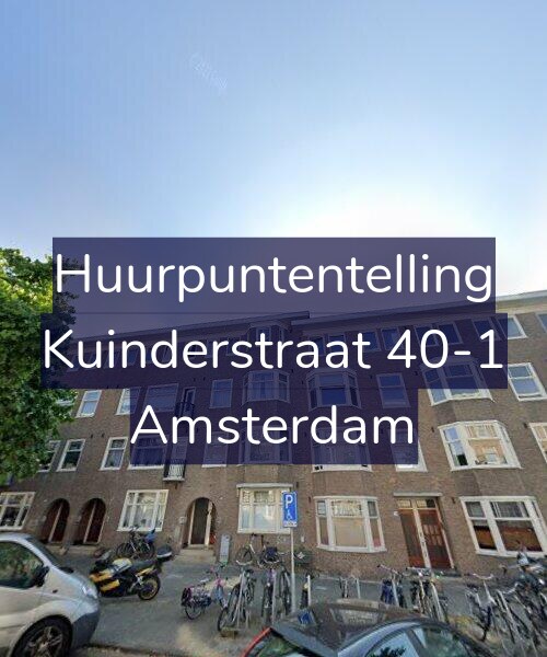 Foto gevel Huurpuntentelling voor Kuinderstraat 40-1, Amsterdam
