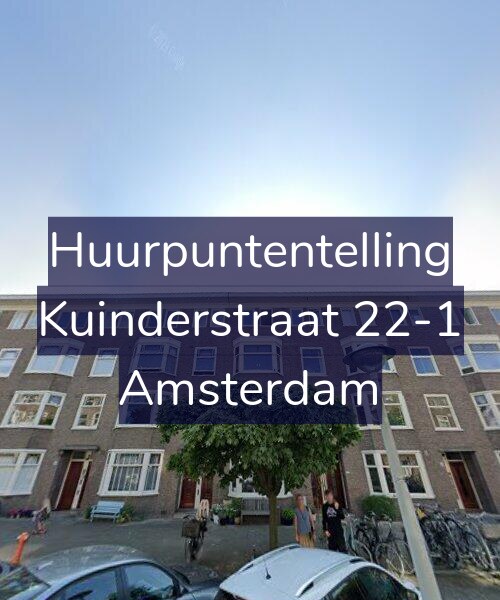 Foto gevel Huurpuntentelling voor Kuinderstraat 22-1, Amsterdam