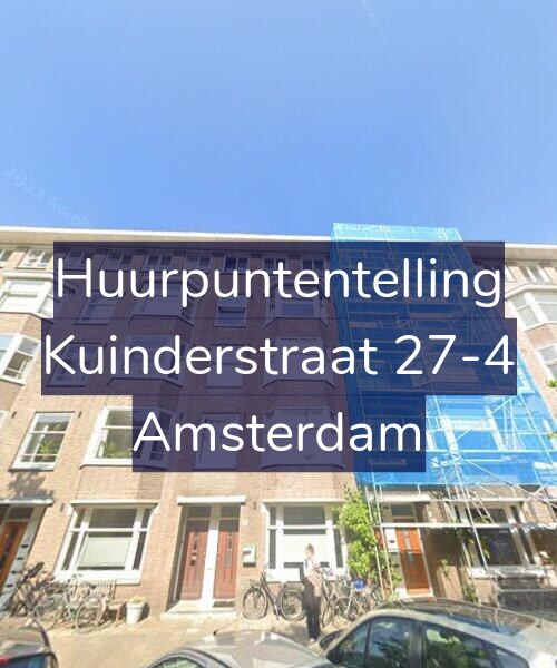 Foto gevel Huurpuntentelling voor Kuinderstraat 27-4, Amsterdam