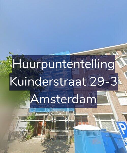 Foto gevel Huurpuntentelling voor Kuinderstraat 29-3, Amsterdam