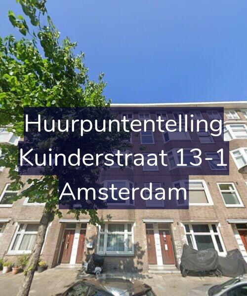 Foto gevel Huurpuntentelling voor Kuinderstraat 13-1, Amsterdam