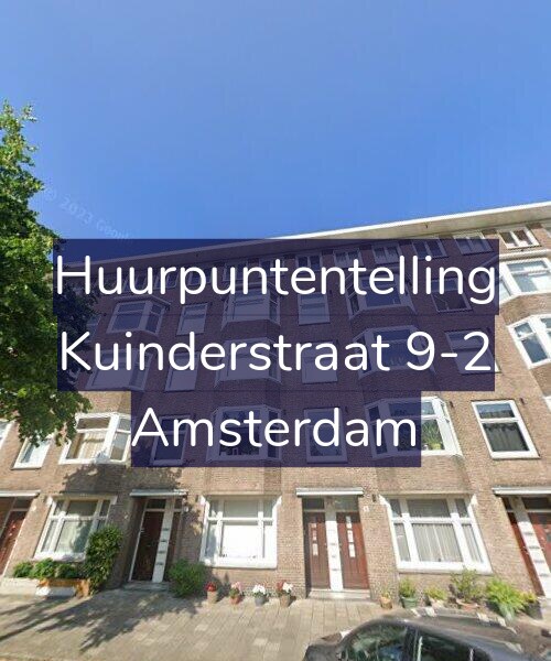 Foto gevel Huurpuntentelling voor Kuinderstraat 9-2, Amsterdam