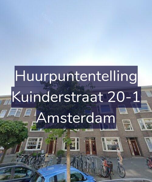 Foto gevel Huurpuntentelling voor Kuinderstraat 20-1, Amsterdam