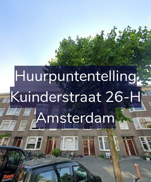 Foto gevel Huurpuntentelling voor Kuinderstraat 26-H, Amsterdam