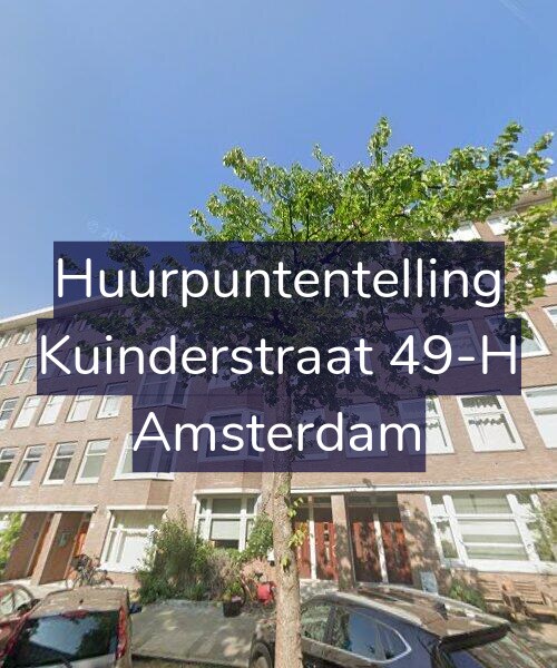 Foto gevel Huurpuntentelling voor Kuinderstraat 49-H, Amsterdam