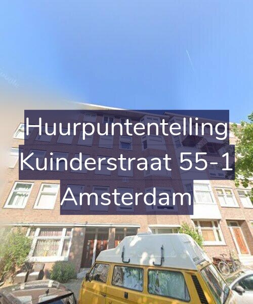 Foto gevel Huurpuntentelling voor Kuinderstraat 55-1, Amsterdam