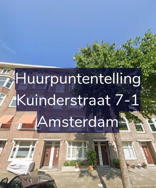Foto gevel Huurpuntentelling voor Kuinderstraat 7-1, Amsterdam