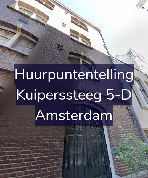 Foto gevel Huurpuntentelling voor Kuiperssteeg 5-D, Amsterdam