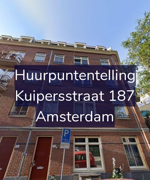 Foto gevel Huurpuntentelling voor Kuipersstraat 187, Amsterdam