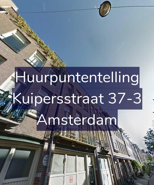 Foto gevel Huurpuntentelling voor Kuipersstraat 37-3, Amsterdam