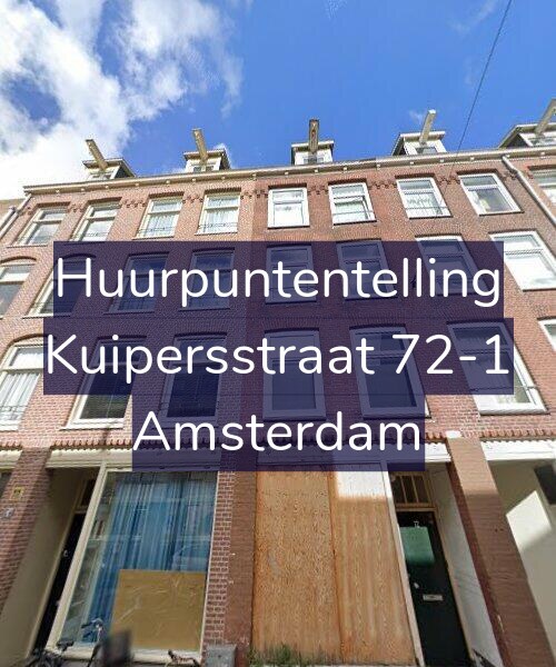Foto gevel Huurpuntentelling voor Kuipersstraat 72-1, Amsterdam
