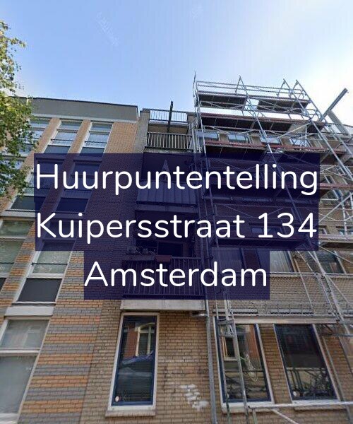 Foto gevel Huurpuntentelling voor Kuipersstraat 134, Amsterdam