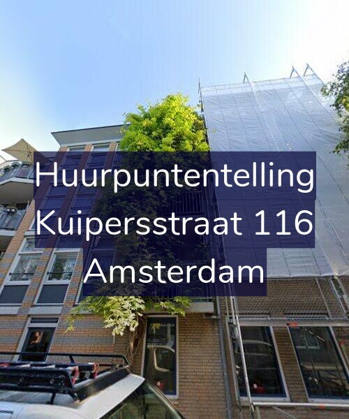 Foto gevel Huurpuntentelling voor Kuipersstraat 116, Amsterdam