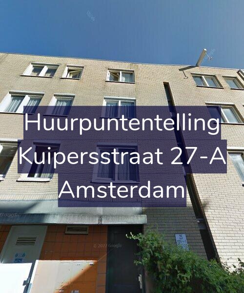 Foto gevel Huurpuntentelling voor Kuipersstraat 27-A, Amsterdam