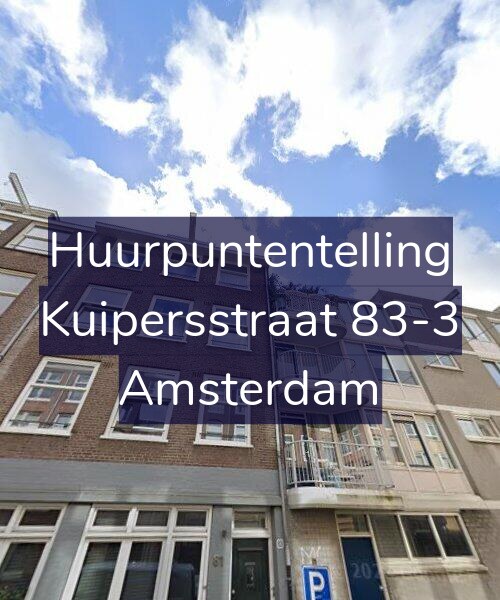 Foto gevel Huurpuntentelling voor Kuipersstraat 83-3, Amsterdam
