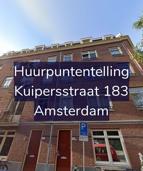 Foto gevel Huurpuntentelling voor Kuipersstraat 183, Amsterdam