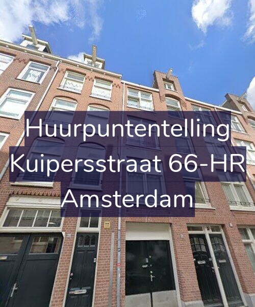 Foto gevel Huurpuntentelling voor Kuipersstraat 66-HR, Amsterdam