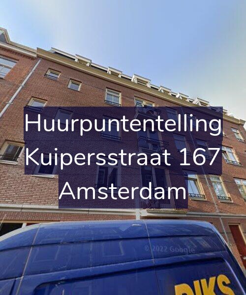 Foto gevel Huurpuntentelling voor Kuipersstraat 167, Amsterdam