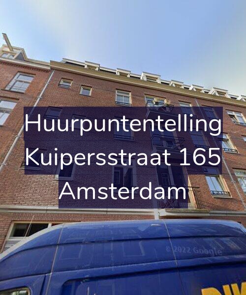 Foto gevel Huurpuntentelling voor Kuipersstraat 165, Amsterdam