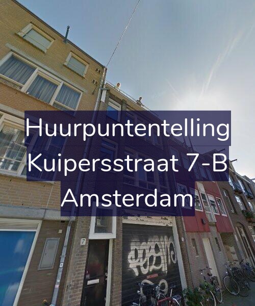 Foto gevel Huurpuntentelling voor Kuipersstraat 7-B, Amsterdam