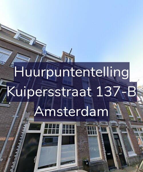 Foto gevel Huurpuntentelling voor Kuipersstraat 137-B, Amsterdam